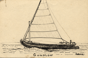 The Fanny M as drawn by Captain Adams