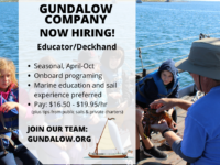 Hiring Educator / Deckhands & Camp Counselors